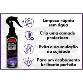 TWX® Auto Exterior 3-em-1 lava sem água, encera e protege o exterior do automóvel